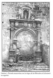 PORTADA RENANCENTISTA CON LA VIRGEN DE LAS MERCEDES 1546