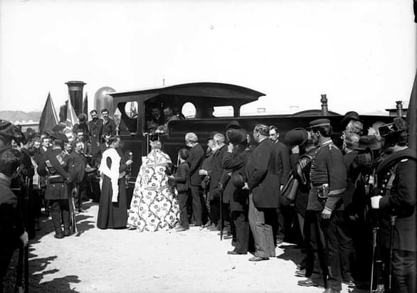 Inauguración de la estación ferroviaria 1.890
