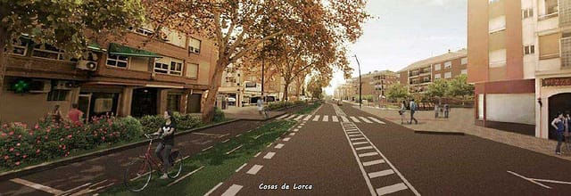 La Comunidad termina las obras de la nueva red de pluviales de la Alameda de Cervantes de Lorca