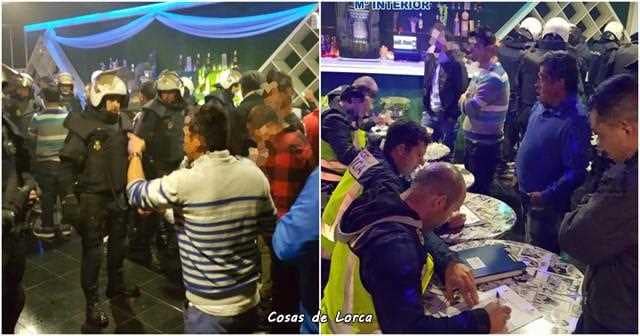 DOCE DETENIDOS EN UNA DISCOTECA DE LORCA