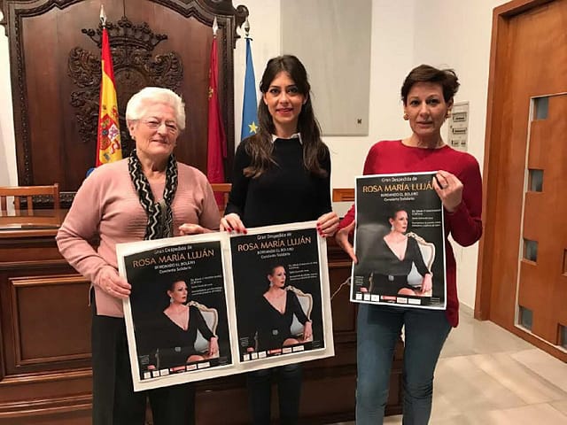 El Teatro Guerra acogerá este sábado un concierto solidario a cargo de la artista lorquina Rosa María Luján a favor de la Asociación Lorquina de Enfermos de Parkinson