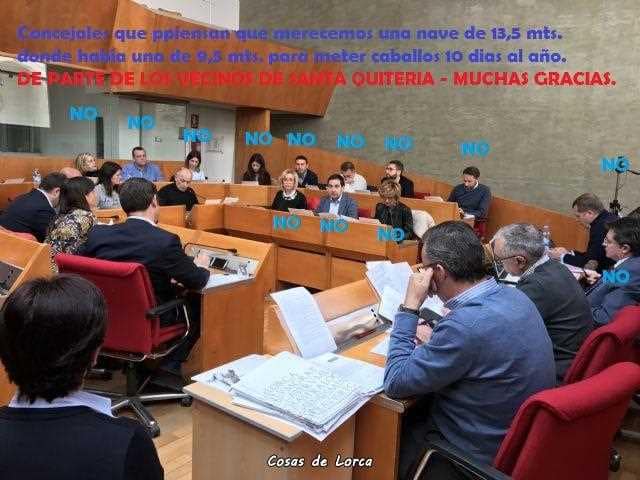 PLENO DEL NO CONTRA VECINOS SANTA QUITERIA