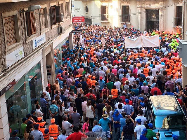 Miles de agricultores reclaman agua en Murcia 2017