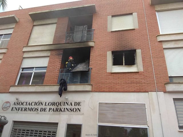 INCENDIO EN PISO DE LA VIÑA